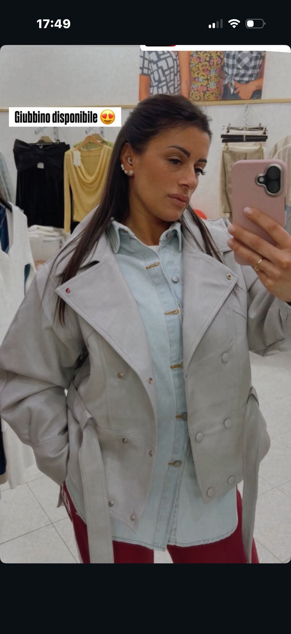 Giubbino in pelle